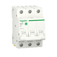 Автоматичний вимикач RESI9 Schneider Electric 6 А, 3P, крива В, 6кА Автоматичний вимикач RESI9 Schneider Electric 6 А, 3P, крива В, 6кА