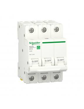 Автоматичний вимикач RESI9 Schneider Electric 40 А, 3P, крива С, 6кА