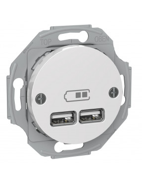 USB розетка тип А+А, 2.1 А, біла Renova Schneider Electric