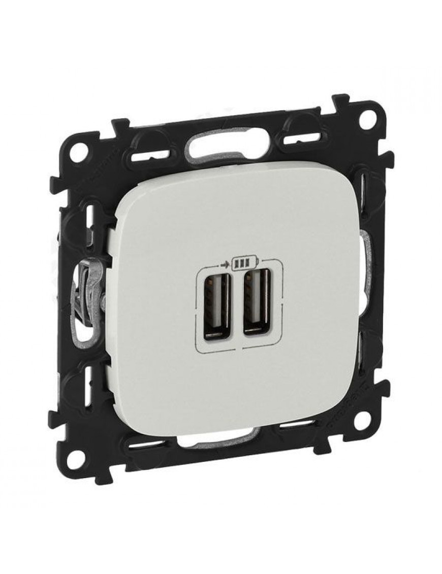 LEGRAND Valena ALLURE РОЗЕТКА USB (заряд.пристрій) Перлинний LEGRAND Valena ALLURE РОЗЕТКА USB (заряд.пристрій) Перлинний