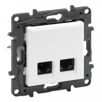LEGRAND NILOE STEP Розетка компютерна подвійна RJ45 CAT5e UTP, LEGRAND NILOE STEP Розетка компютерна подвійна RJ45 CAT5e UTP,