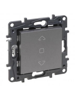 LEGRAND NILOE STEP Вимикач жалюзі 3-позиційний 6А, 250 В, Сталь