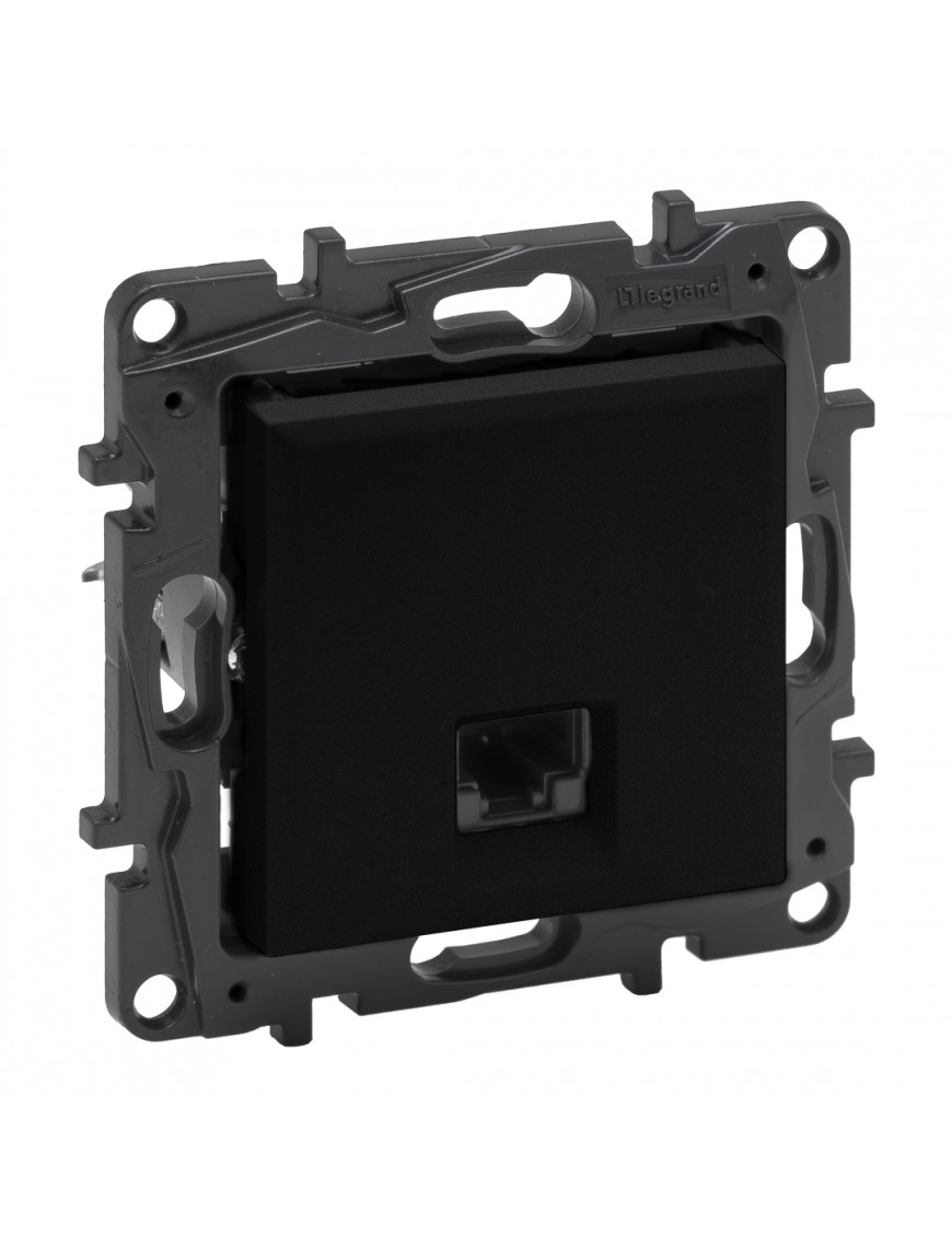 LEGRAND NILOE STEP Розетка компютерна RJ45 CAT6 FTP, Чорний