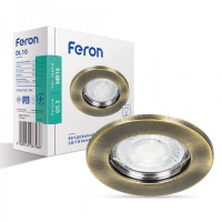 Вбудований світильник Feron DL10 античне золото Вбудований світильник Feron DL10 античне золото