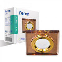 Вбудований світильник Feron 8170-2 коричневий золото Вбудований світильник Feron 8170-2 коричневий золото