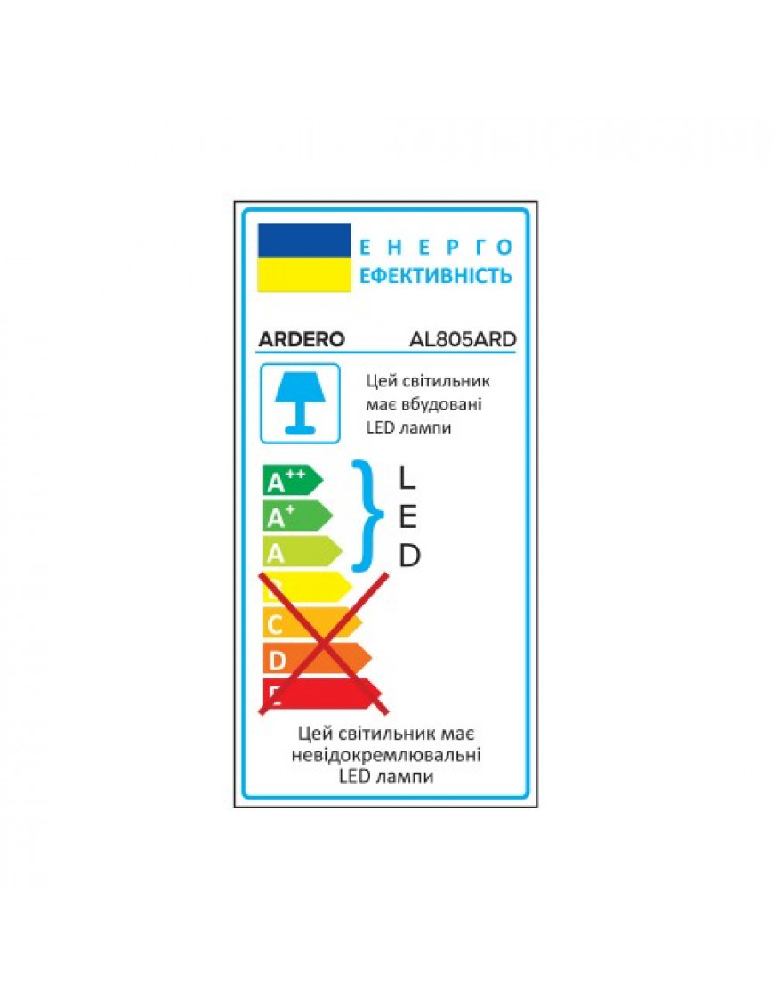 Світлодіодний накладний світильник Ardero AL805ARD 24Вт 5000K білий Світлодіодний накладний світильник Ardero AL805ARD 24Вт 5000K білий