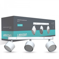 Накладний поворотний світильник Ledcoin ML411-3 під лампу білий Накладний поворотний світильник Ledcoin ML411-3 під лампу білий
