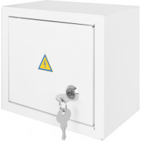 Корпус e.mbox.stand.n.06.z металевий, під 6 мод., навісний, з замком