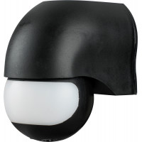 Датчик руху інфрачервоний e.sensor.pir.12.black(чорний), 180°, IP44