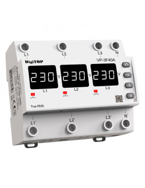 Реле. напруги   VP-3F40A M6W 3-фаз. ( на DIN рейку )