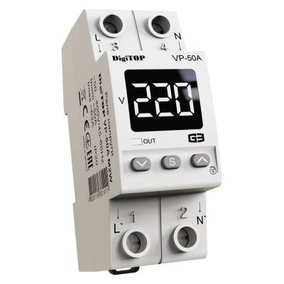 DigiTOP  Реле напруги Vp-50A M2W ( на DIN рейку )