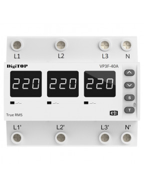 Реле. напруги   VP-3F40A M6W 3-фаз. ( на DIN рейку )