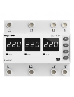 Реле. напруги   VP-3F63A M6W 3-фаз. ( на DIN рейку )