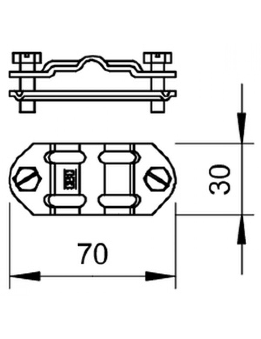 Злучник Rd 8-10/штаба FL 30-40 нерж. Злучник Rd 8-10/штаба FL 30-40 нерж.