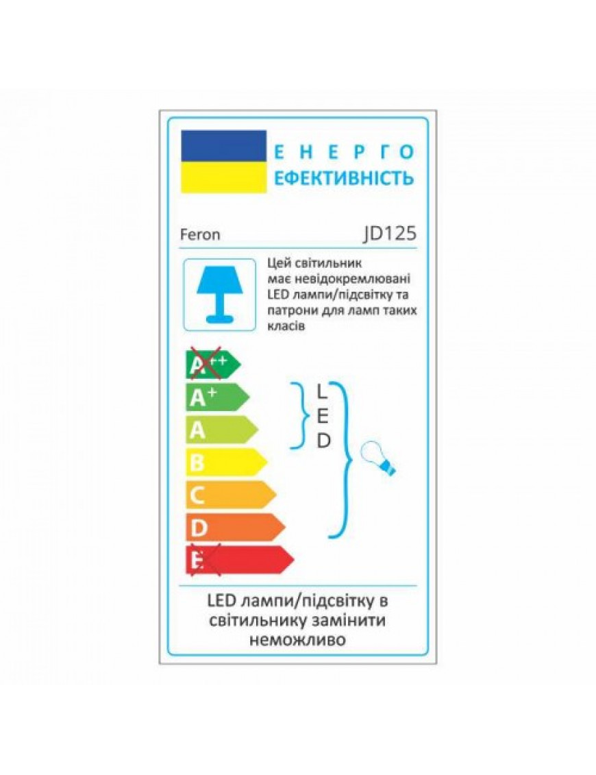 Вбудований світильник Feron JD125 c LED підсвічуванням RGB Вбудований світильник Feron JD125 c LED підсвічуванням RGB